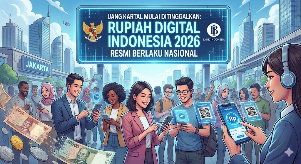 Uang Kartal Mulai Ditinggalkan: Rupiah Digital Indonesia 2026 Resmi Berlaku Nasional